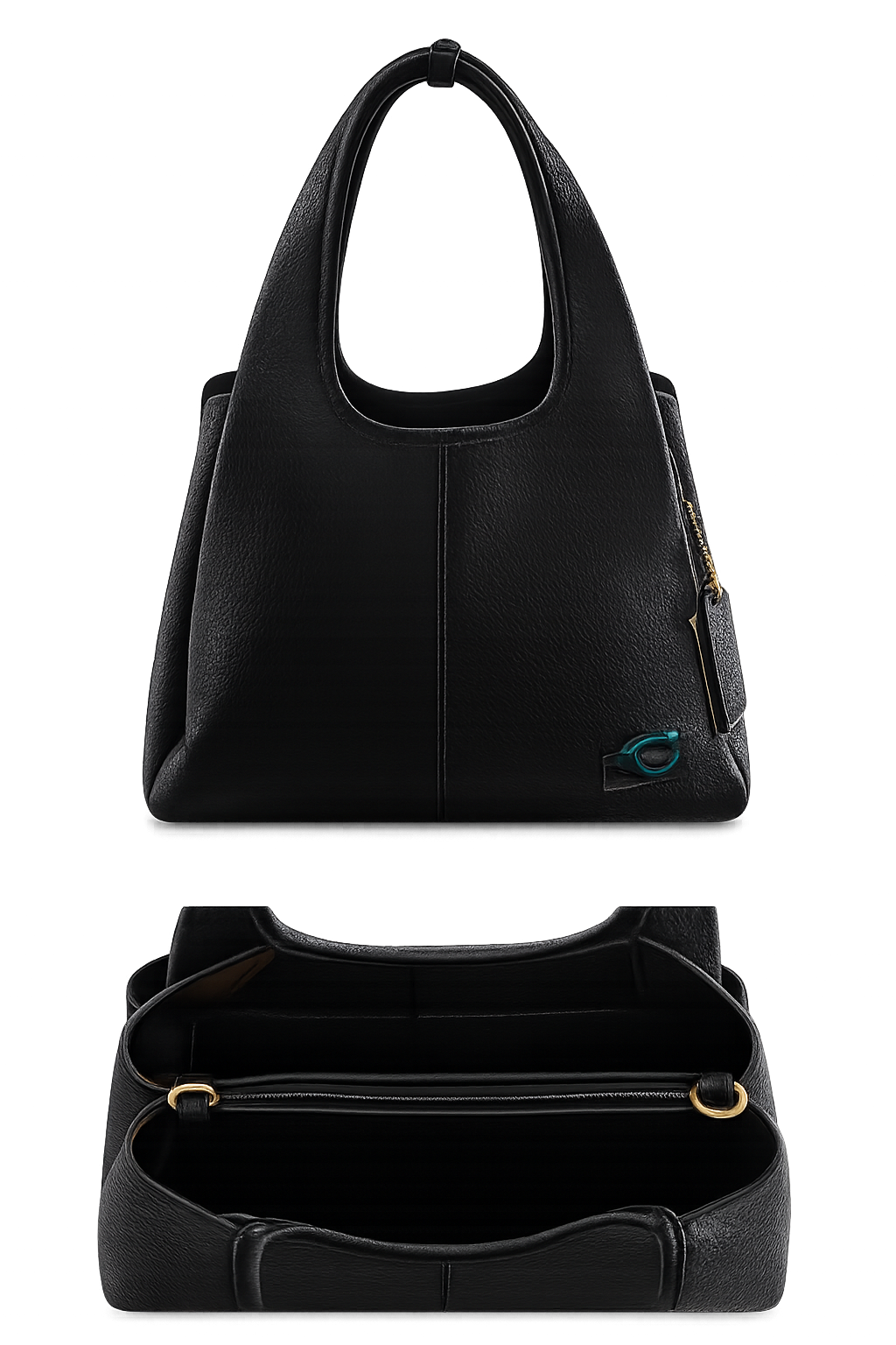 COACH PEPPLED LEATHER TOTE