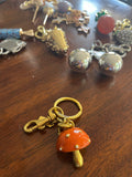 Coach Mushroom Charm Brass