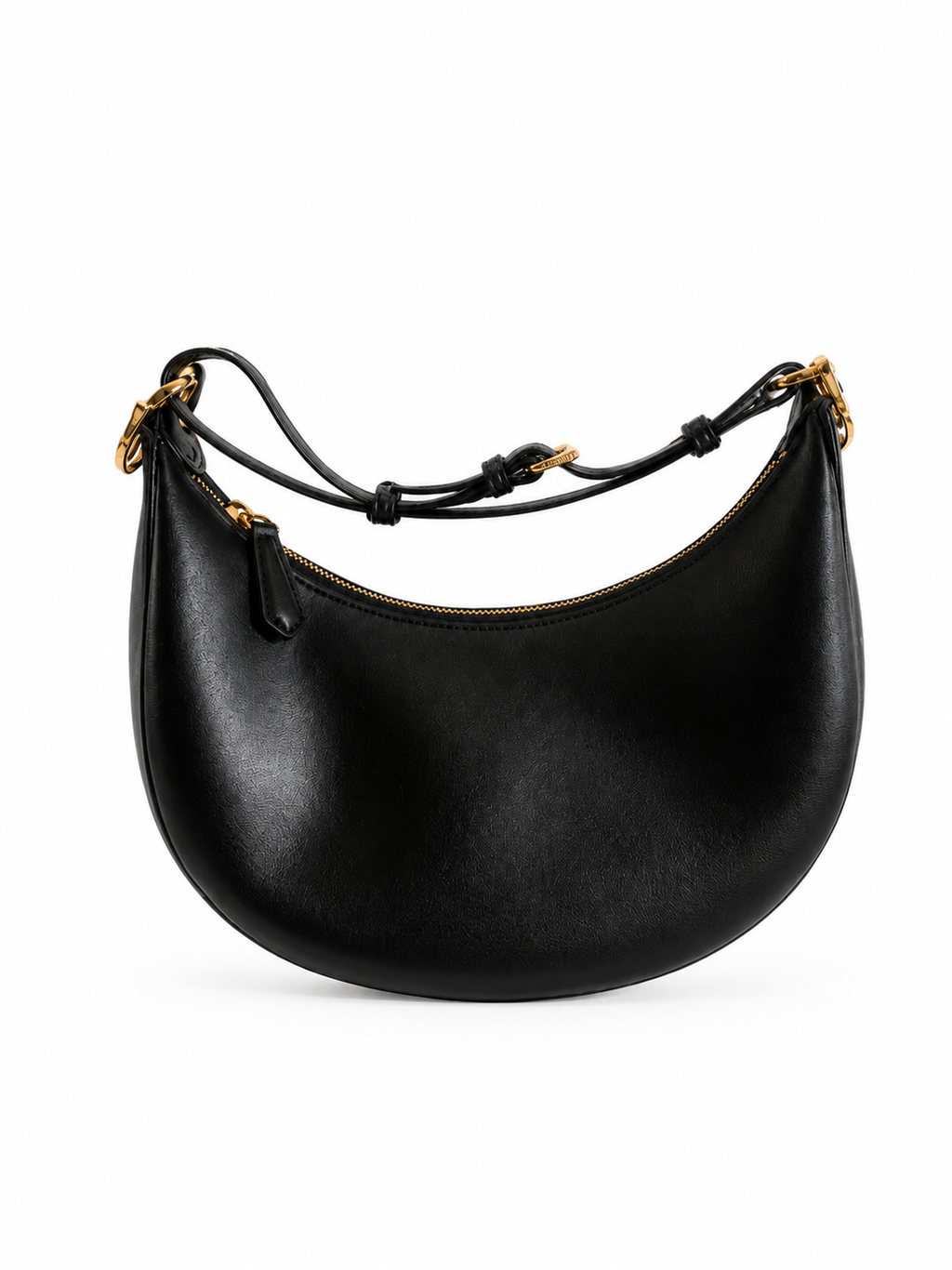Black Fendigraphy  Crescent Bag