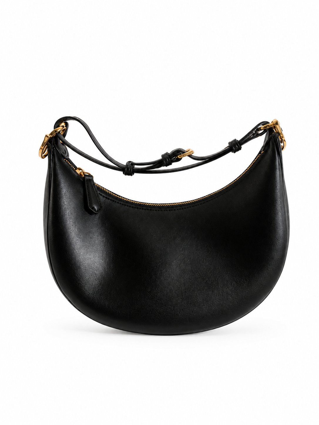 Black Fendigraphy  Crescent Bag