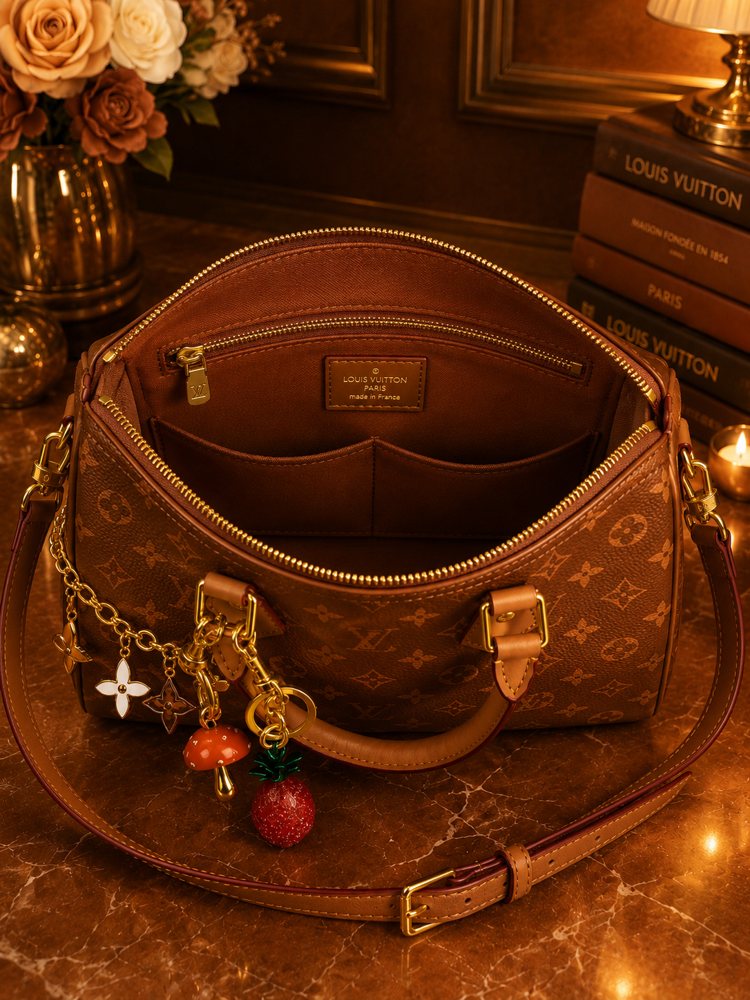 Beautiful  Bandouliere Speedy LV  P9 30cm