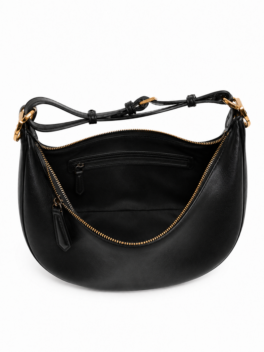 Black Fendigraphy  Crescent Bag